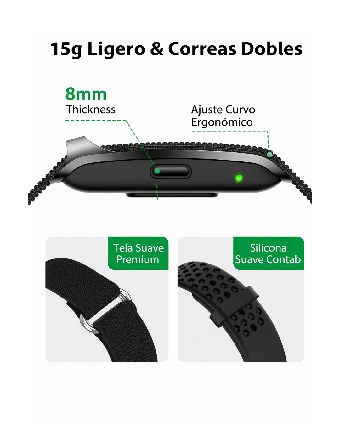 Pulsera Inteligente con Monitor de Actividad Física