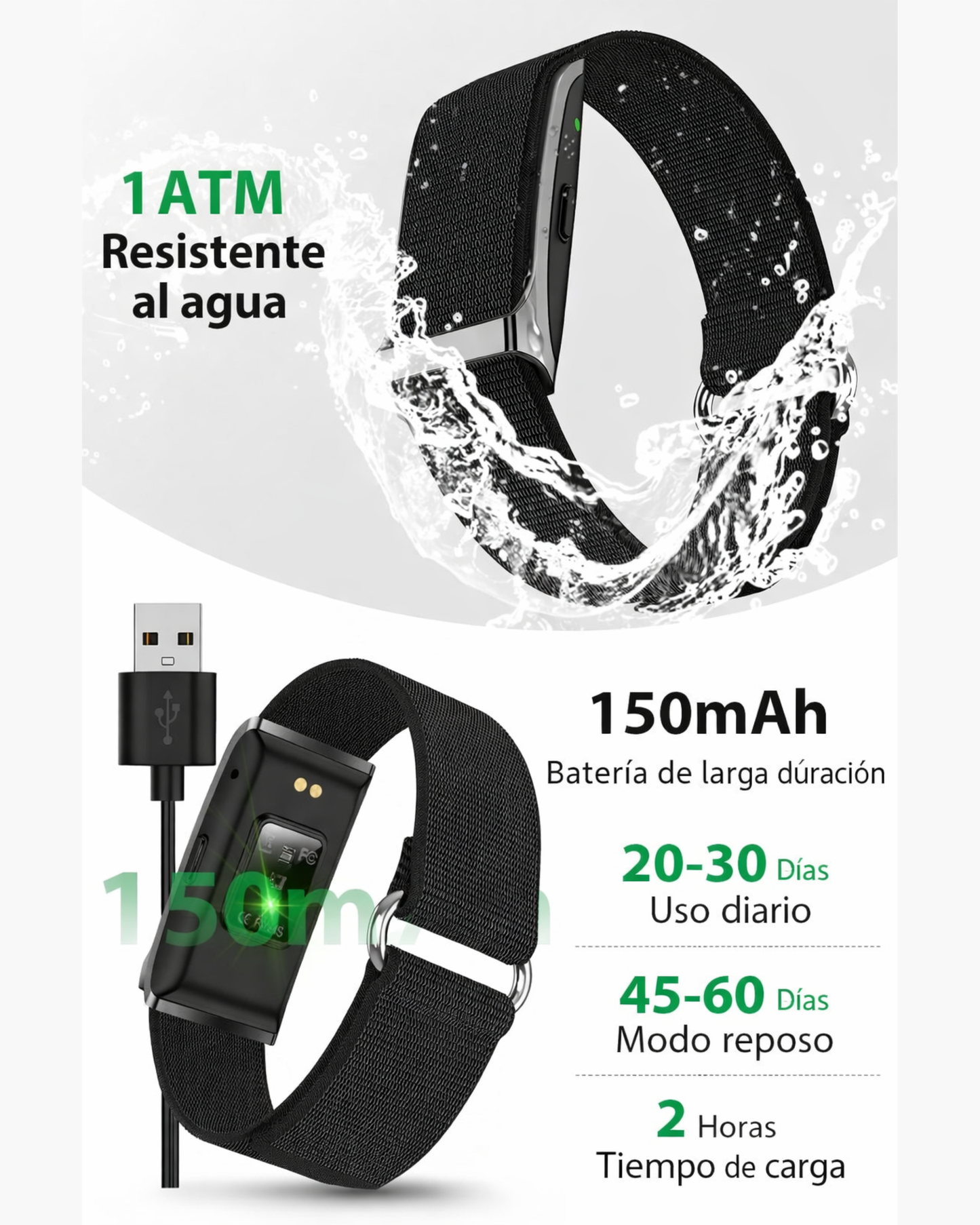 Pulsera Inteligente con Monitor de Actividad Física